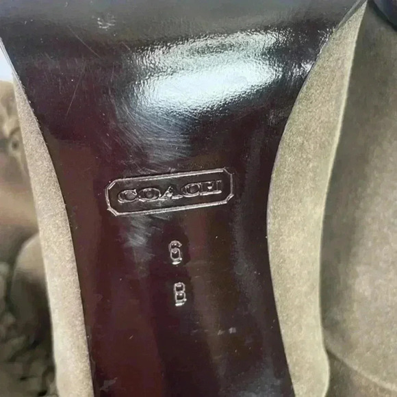 Vintage Coach Brown Suede Vintage Jae Knee High‎ Heeled Boot - Picture 11 of 11